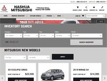 Tablet Screenshot of nashuamitsubishi.com